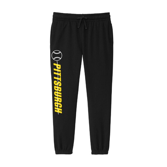 Exclusive Metro Series Pittsburgh Black Sweatpants DS2 Women's Sizes Small - XX-Large * 2 Choices *