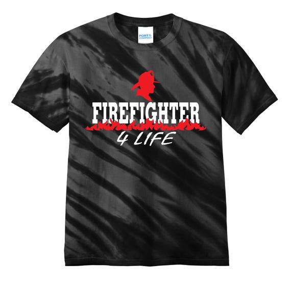 Exclusive Firefighter for Life T Shirt Fire Department Fireman Men's Sizes Small thru 2XL Available