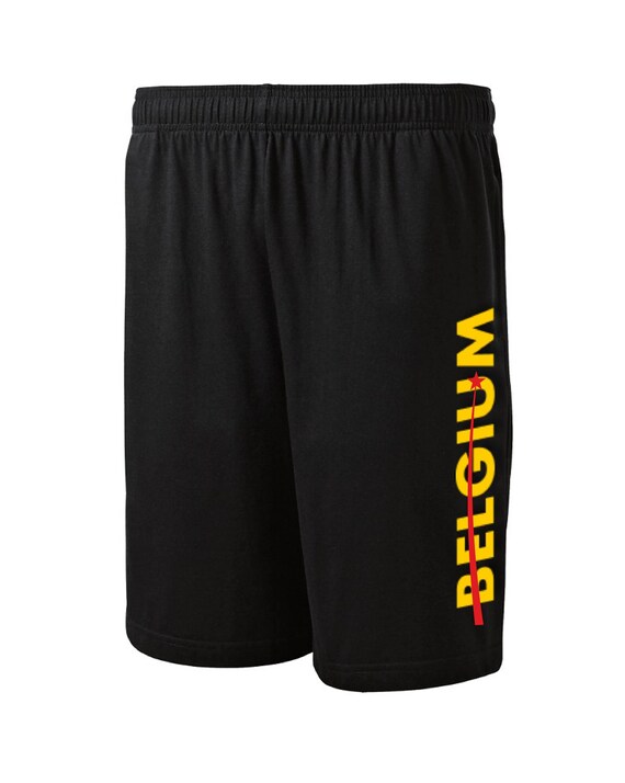 International European Belgium Shorts With Side Pockets Black Men's Sizes Small - 2XL
