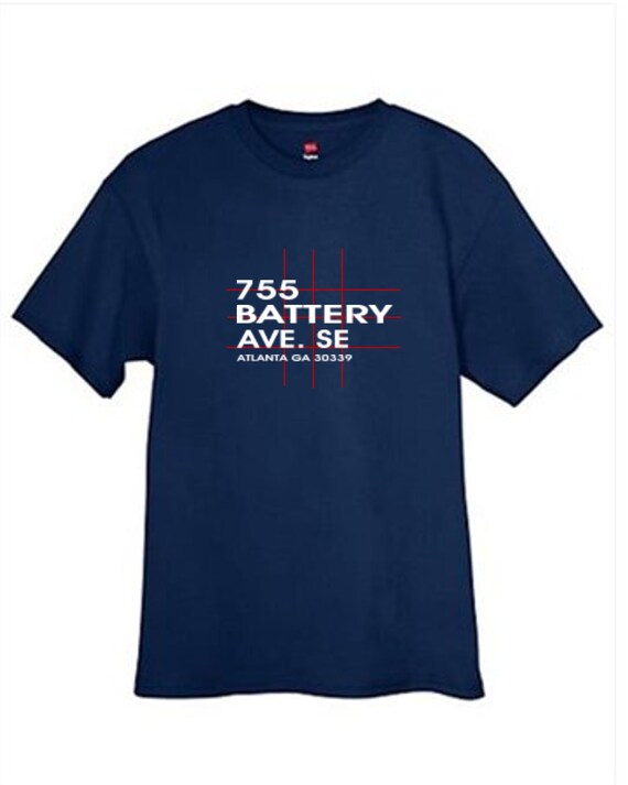 Atlanta Baseball Park T Shirt Georgia Navy Blue Sizes Small Thru 2XL