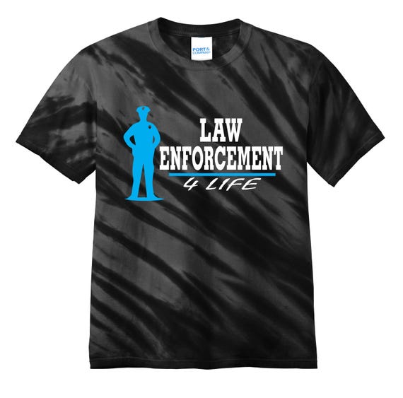 Exclusive Law Enforcement for Life T Shirt Police Sheriff FBI ICE Officer Men's Sizes Small thru 2XL