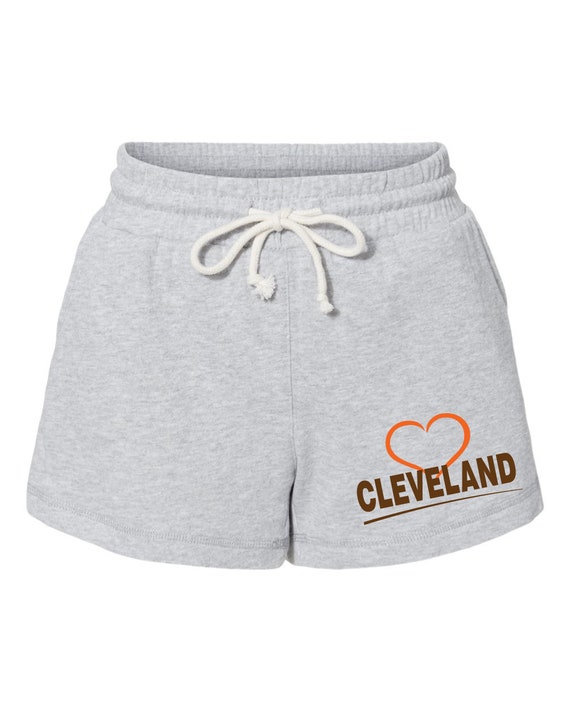 Exclusive Cleveland Shorts Gray Womens Sizes Small Thru 2XL *2 Choices*