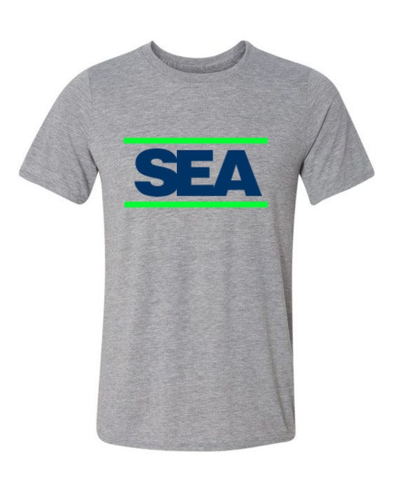 Seattle T Shirt His And/Or Hers Matching Design Gray Sizes Small Thru 2XL
