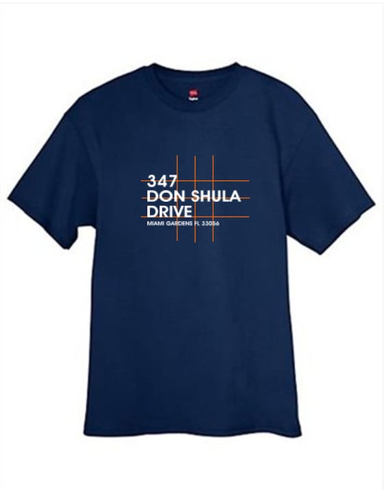 Miami Football Stadium T Shirt Florida Navy Blue Sizes Small Medium Large X-Large XX-Large