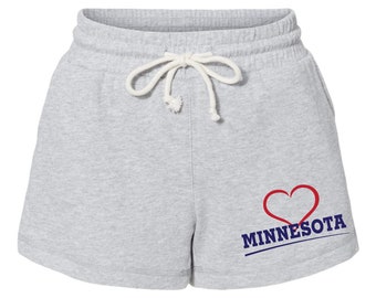 Exclusive Minnesota Shorts BB1 Gray Womens Sizes Small Thru 2XL *2 Choices*