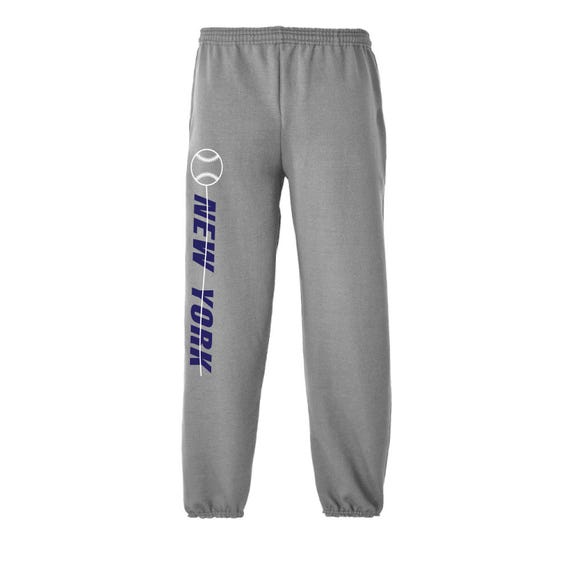 Exclusive Metro Series New York Gray Sweatpants DS2 Men's Sizes Small - XX-Large with Side Pockets Free Shipping !!