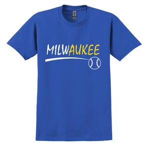Unique City Series Support Milwaukee T Shirt Men&#39;s Sizes Small thru 2XL Available Free Shipping !!