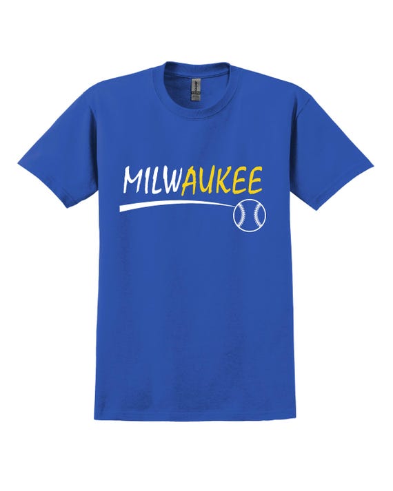 Unique City Series Support Milwaukee T Shirt Men's Sizes Small thru 2XL Available Free Shipping !!