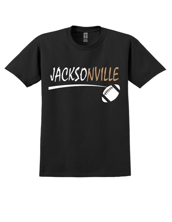 Unique City Series Support Jacksonville Black T Shirt Men's Sizes Small thru 2XL Available Free Shipping !!!