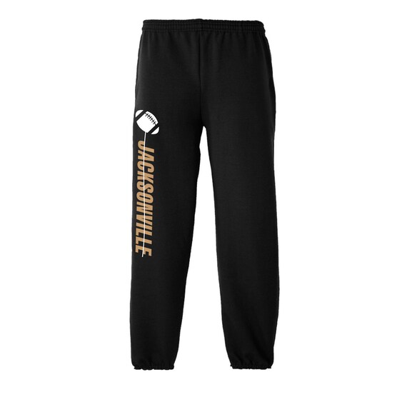 Exclusive Metro Series Jacksonville Black Sweatpants Men's Sizes Small - XX-Large with Side Pockets Free Shipping !!