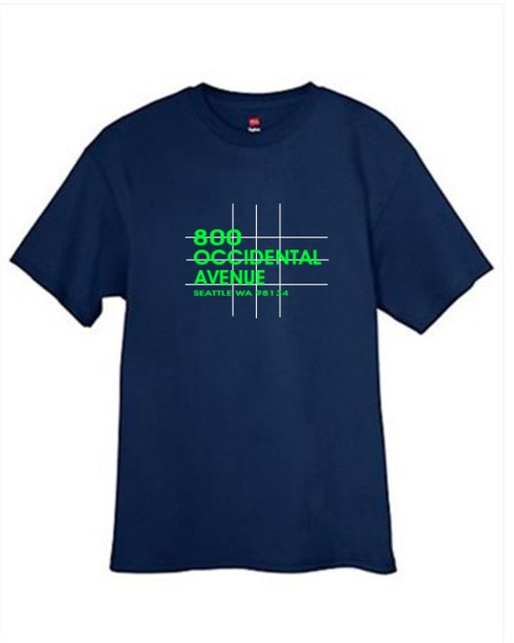Seattle Football Field T Shirt Washington Navy Blue Sizes Small Medium Large X-Large XX-Large