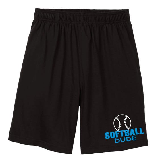 Outdoor Series Softball Dude Shorts with Side Pockets Black Men's Sizes Small - 2XL