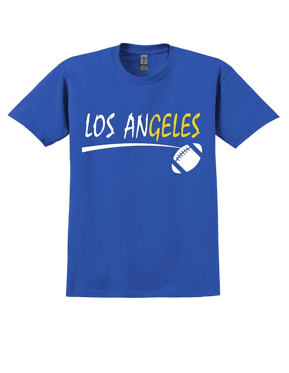 Unique City Series Support Los Angeles Royal Blue T Shirt DS3 Men's Sizes Small thru 2XL Available Free Shipping !!!