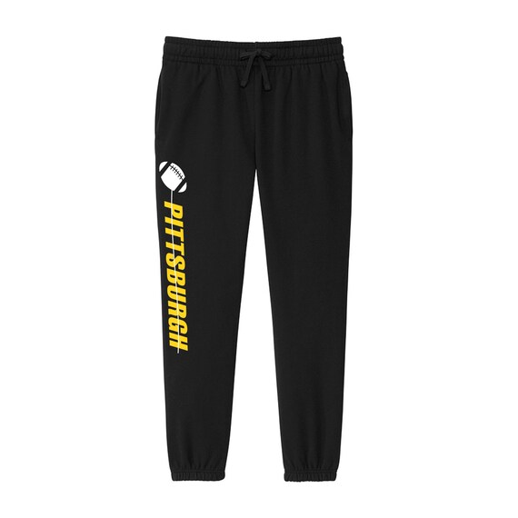 Exclusive Metro Series Pittsburgh Black Sweatpants Women's Sizes Small - XX-Large * 2 Choices *