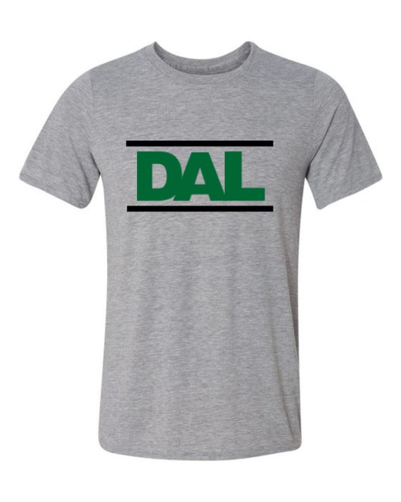 Dallas T Shirt His And/Or Hers Matching Design Gray/Green/Black Sizes Small Thru 2XL