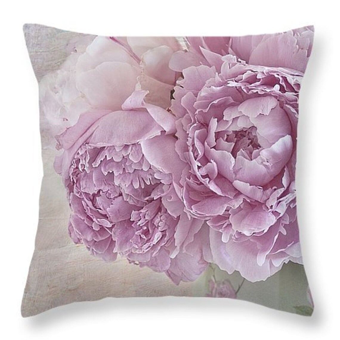 Pink Peony on Pillow Cover Throw Pillow Home Decor Pink Etsy