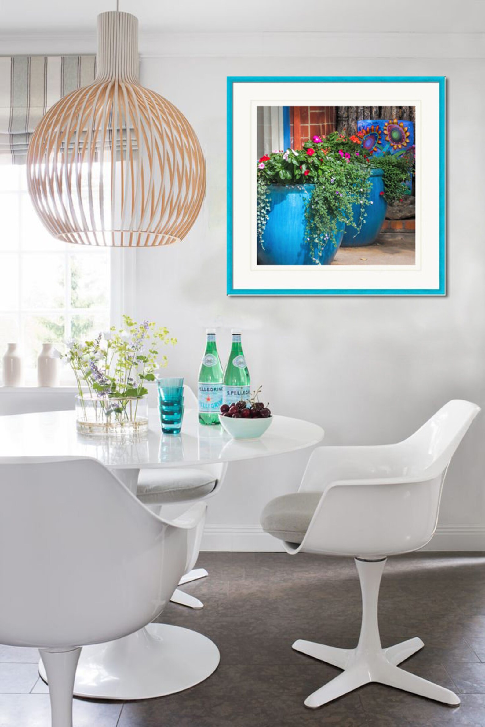 Southwest Decor, Santa Fe Wall Art, Floral Art, Home Decor, Country