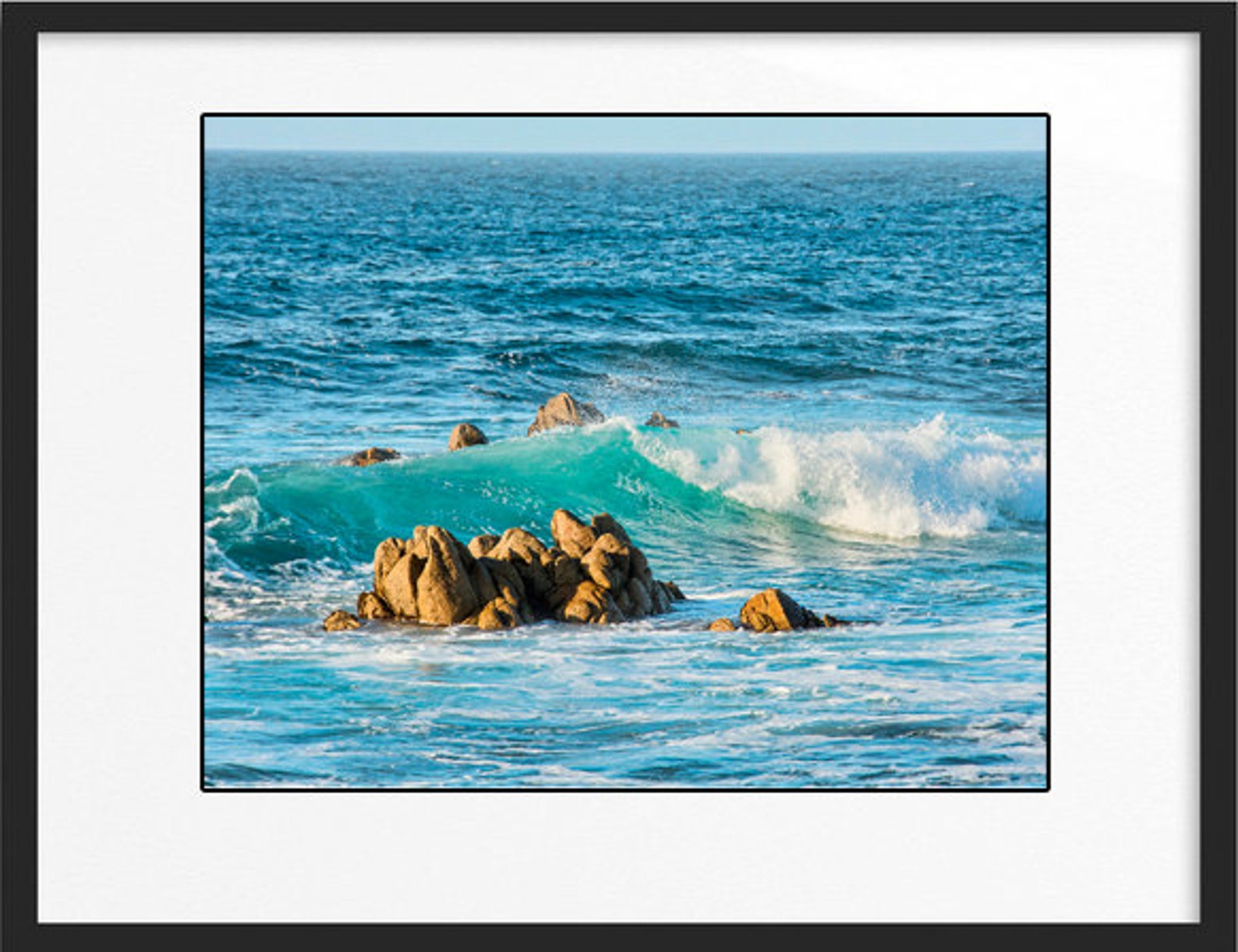 Aqua Beach Wall Art, Ocean Photography, Waves, Beach Decor, Fine Art