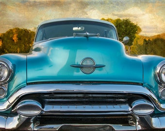 Vintage Car Photo, Gift for Men, Classic Car Photography, Rustic Decor, Boys Room, Man Cave Art, Vintage Oldsmobile Photography, Manly Decor