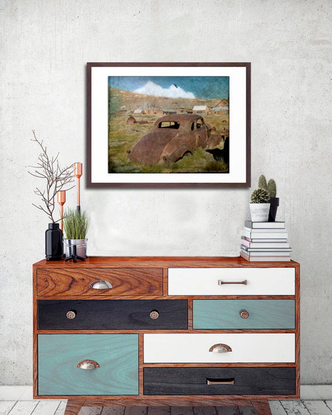 Gift for Men, Old Car Print, Rusty Old Car Photo, Rustic Decor, Vintage