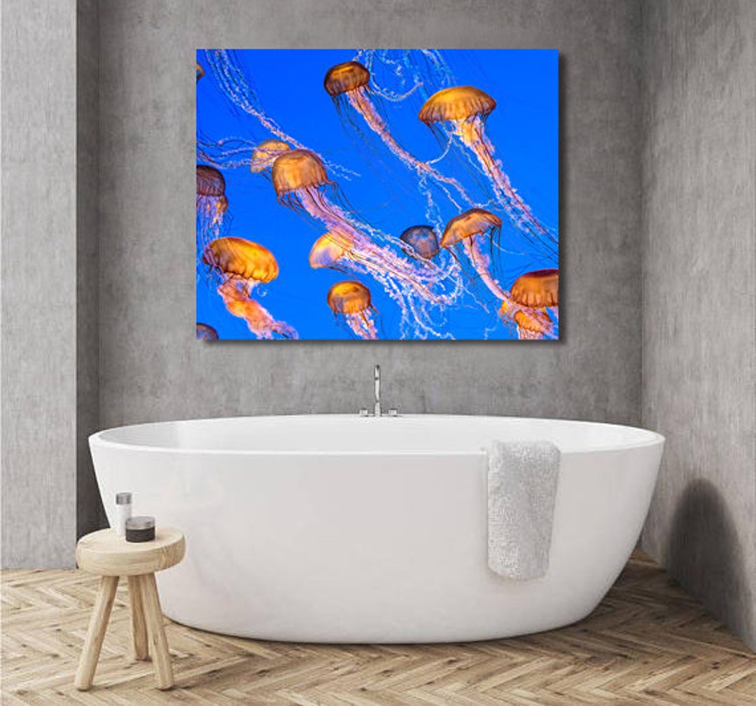 Jellyfish, Jellyfish Print, Jellyfish Art, Nautical Art, Beach Décor