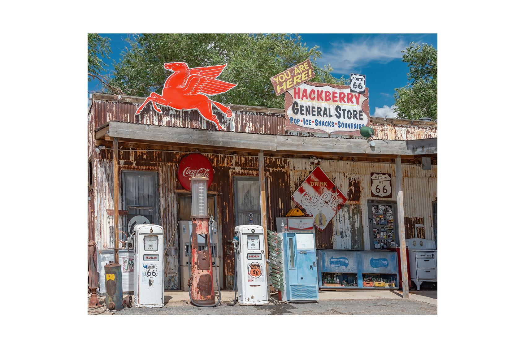 Hackberry General Store Route 66 Gas Pumps Photo, Arizona Rt. 66