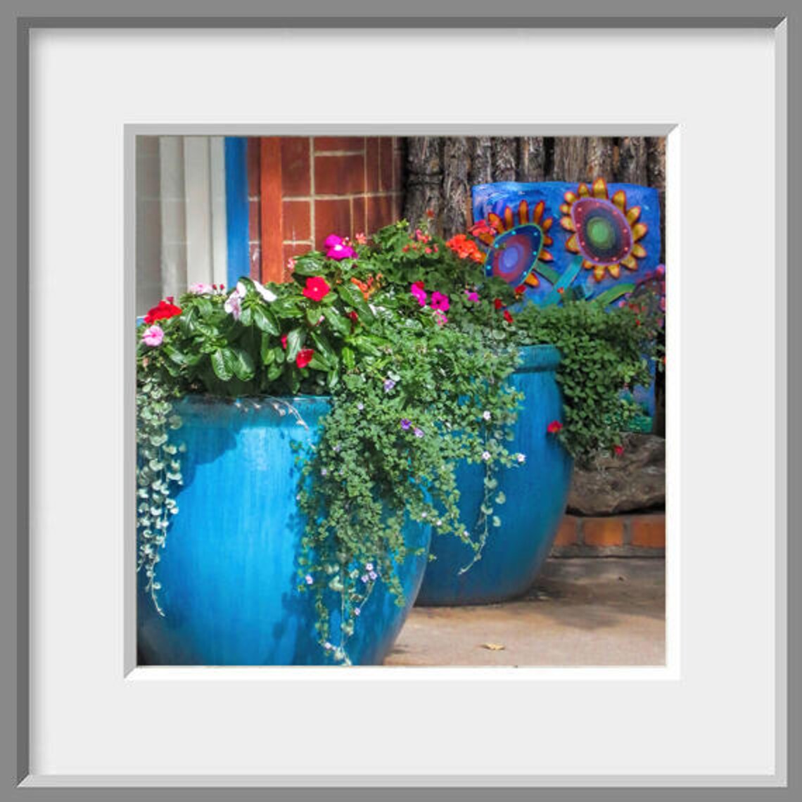 Southwest Decor Santa Fe Wall Art Floral Art Home Decor Etsy Singapore