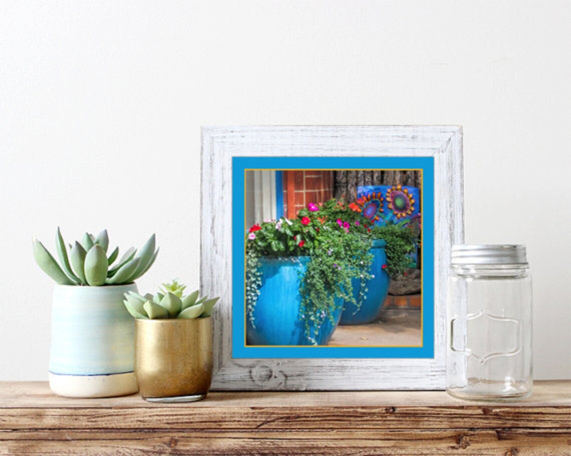 Southwest Decor Santa Fe Wall Art Floral Art Home Decor Etsy Singapore