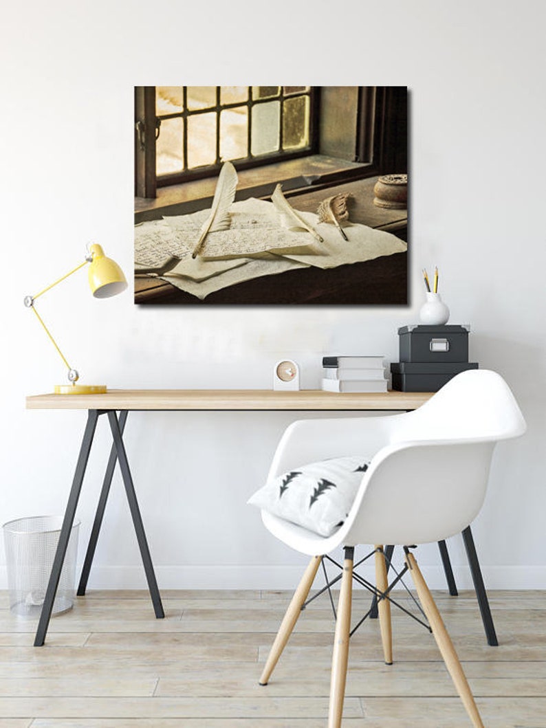 Office Decor Vintage Office Wall Art Sepia Colored Antique - Etsy