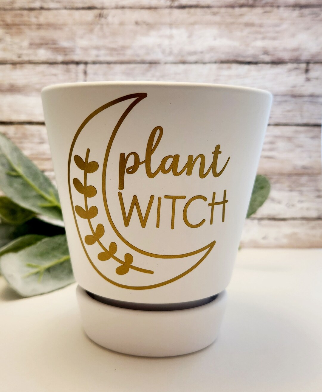 Plant Witch Planter Witchy Garden Decor Small Ceramic Planter Celestial Planter Succulent Cactus ...