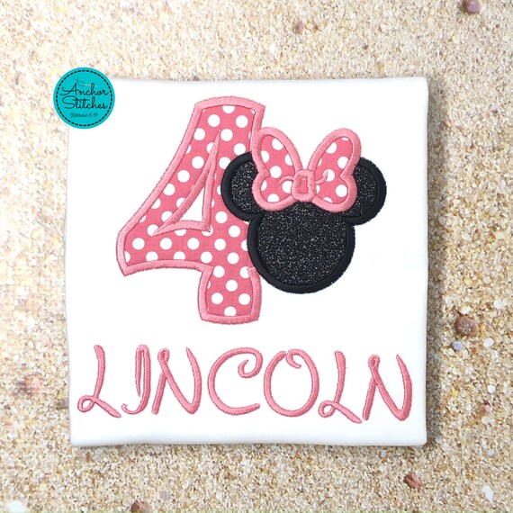 minnie mouse 4th birthday outfit