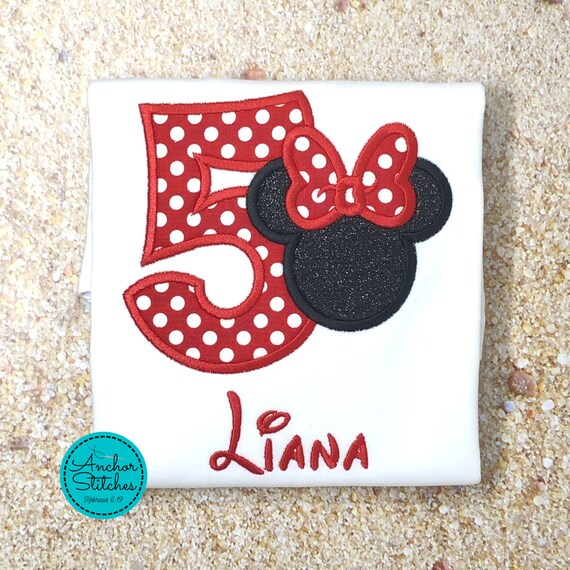 Minnie Mouse Birthday Shirt Bodysuit 