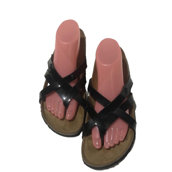 Birkenstock Betula Vinja Black Patent Leather Sandals Size  display picture 2