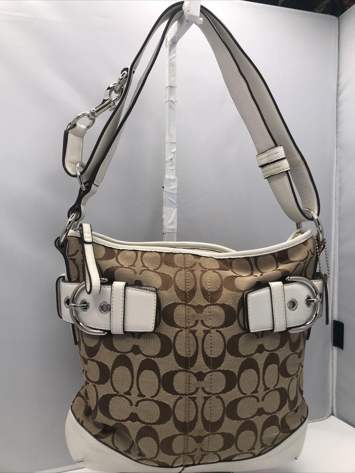 バッグ Coach Signature Accessory Pouch Beige COACH Accessories Pouch Handbag Signature Beige | eBay
