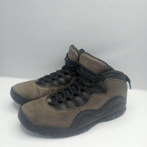 Nike Mens Air Jordan 10 Shadow Gray Shoes Sneakers Size 9 310805-002 image 7