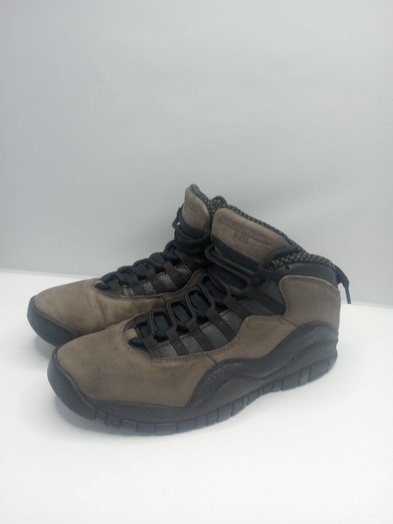 Nike Mens Air Jordan 10 Shadow Gray Shoes Sneakers Size 9 310805-002 image 7