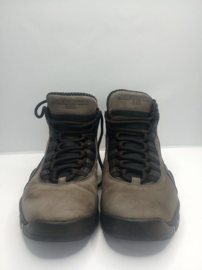Nike Mens Air Jordan 10 Shadow Gray Shoes Sneakers Size 9 310805-002 image 4