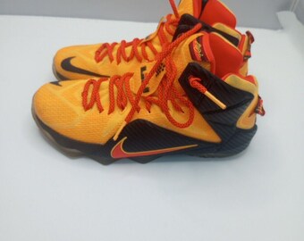 lebron 12 neon orange