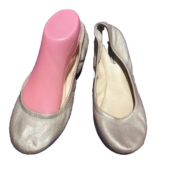 Ballerines Femme Lucky Brand Emma Taille 8 US - Occasion, Métal Doré, Confortables