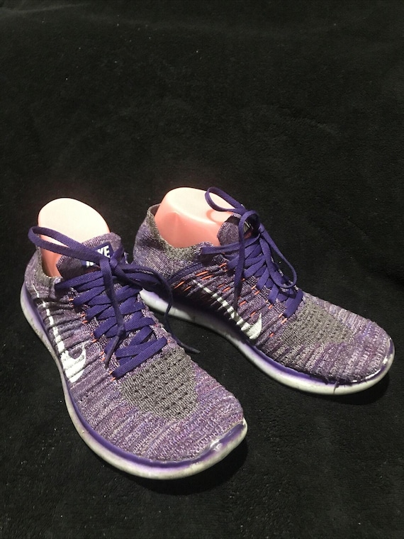 Nike Free RN Flyknit Womens Size 8 Purple Athletic Running Shoes 831070 503 Etsy