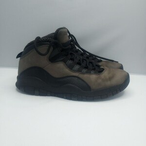 Nike Mens Air Jordan 10 Shadow Gray Shoes Sneakers Size 9 310805-002 image 2