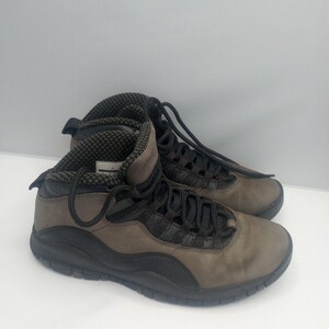 Nike Mens Air Jordan 10 Shadow Gray Shoes Sneakers Size 9 310805-002 image 3