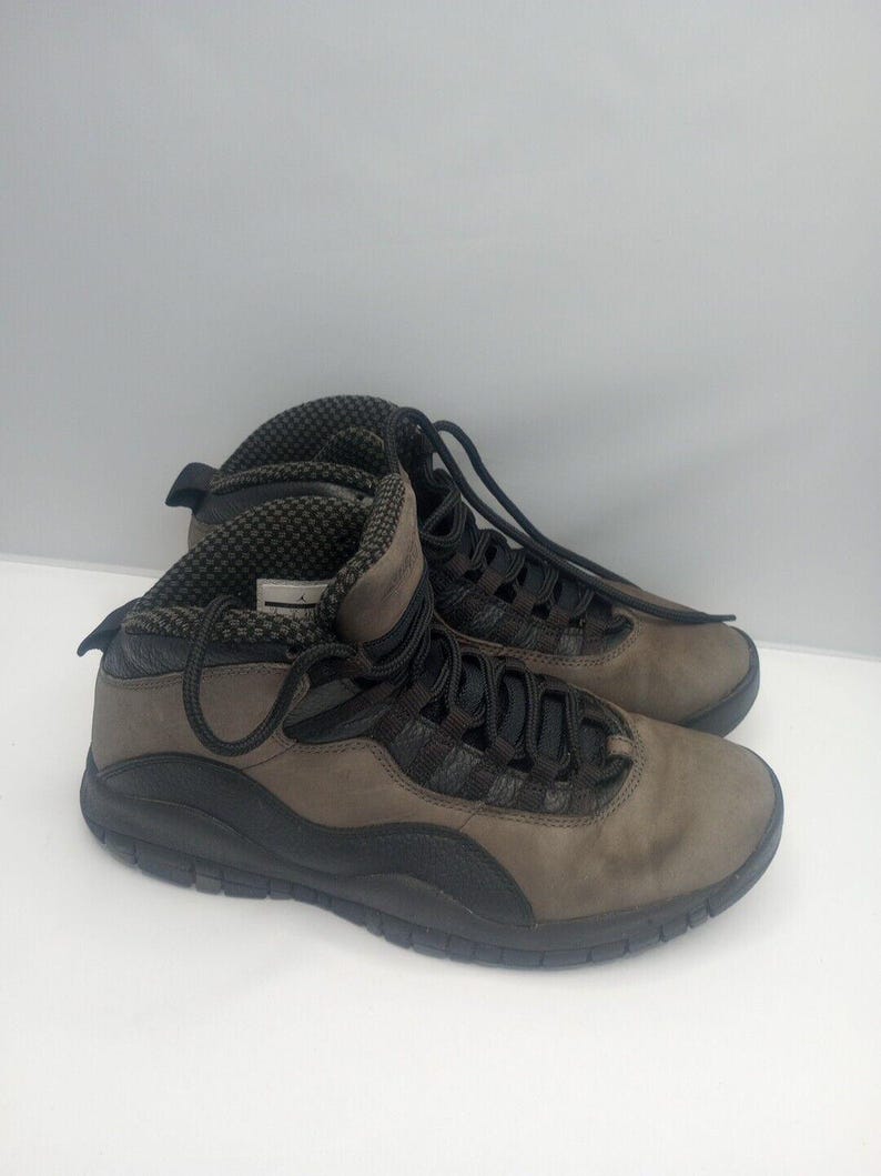 Nike Mens Air Jordan 10 Shadow Gray Shoes Sneakers Size 9 310805-002 image 3