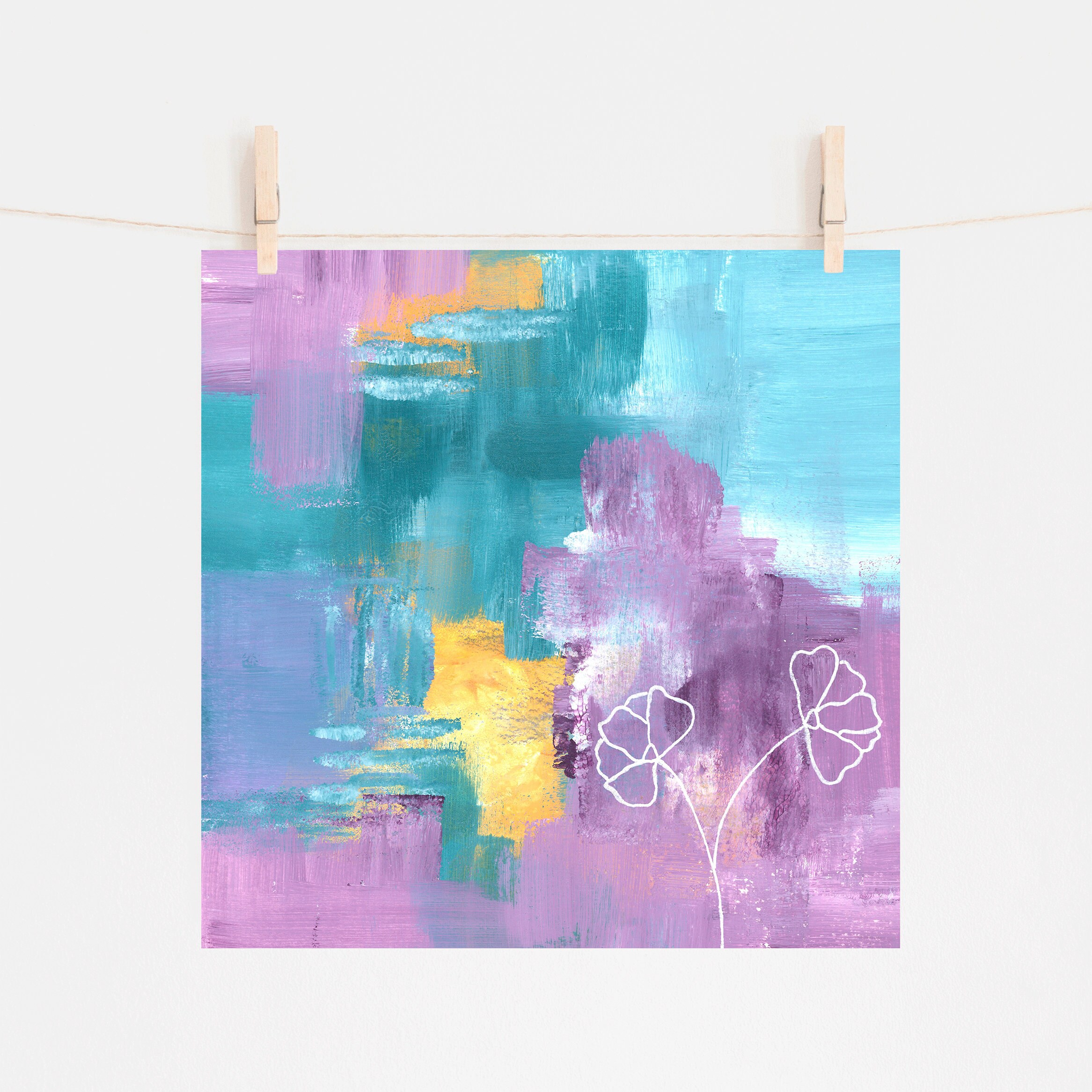 Blue Skies - Original Artwork, 9x9