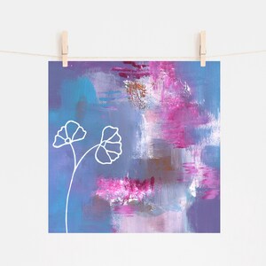 Dreamflower - Original Artwork, 9x9&quot; Acrylic Painting