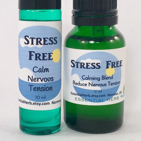 STRESS FREE Pure Essential Oil Blend, Anxiety Soother, Copaiba, Lime, Vanilla