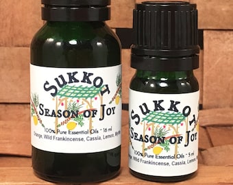 Sukkot Essential Oil, Feast of Sukkot, Season of Joy, Tabernacles, Fall Biblical Essential Oil Blend, Lulav Etrog, Fall Holiday Aroma