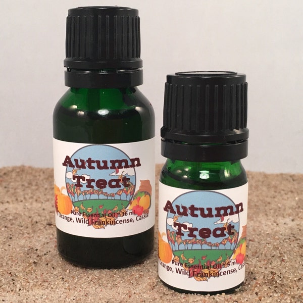 Autumn Treat, Fall Essential Oil Diffuser Blend, Thanksgiving, Holiday, Fall, Autumn, Open House, Cinnamon, Frankincense, Orange Spice