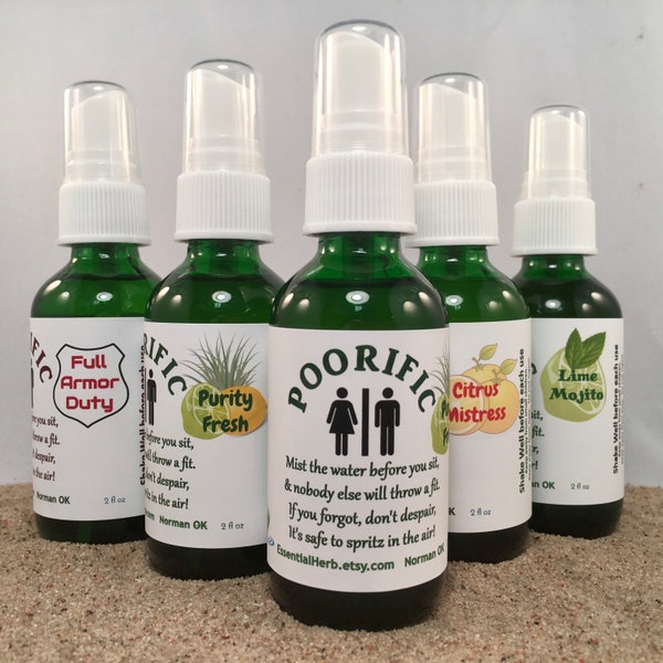 POORIFIC Poo Toilet Spray, Poo Smell Eliminator, Spray Before Going Number Two, Great Gift!