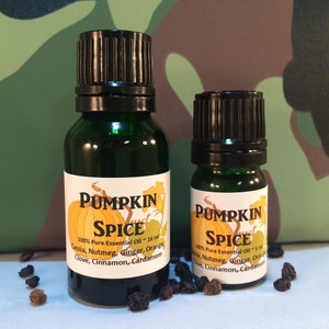 PUMPKIN SPICE Essential Oil, Seasonal Aromatherapy Blend, Autumn Aroma, Fall Aroma image 2